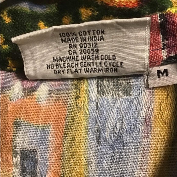 Michael Leu Button Down “Art To Wear” Shirt - Picture 6 of 6